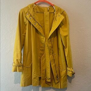 Moncler Yellow Women's Trench Coat